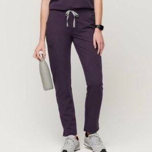 Figs Yola Skinny Pants. Purple Shadow